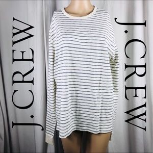 J. Crew Women's Striped Tee - Long Sleeve Size M